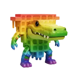 Rainbow Quesadilla Crocodila